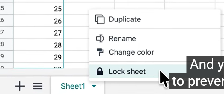 Odoo Tableur lock sheet Odoo Tableur lock sheet