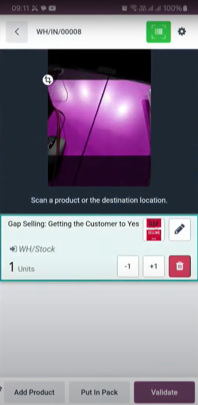 Interface Odoo Mobile - Stock