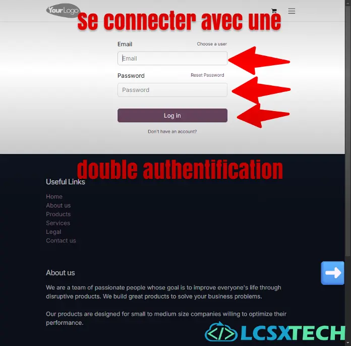Pour vérifier que la double authentification fonctionne, déconnectez vous et saisissez vos identifiants afin de vous reconnecter.