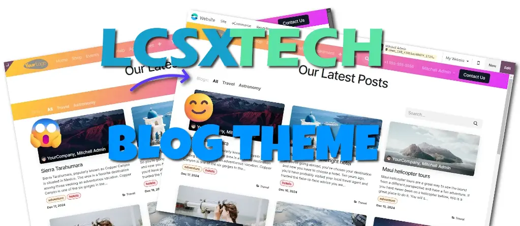Module Odoo LCSX Blog Theme